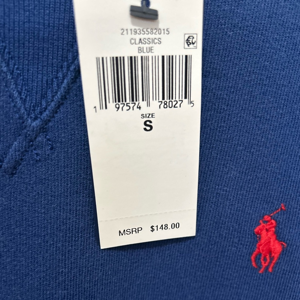 Ralph Lauren Blue Sweater with Red Logo - Picture 5 of 5